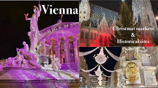 Winter in Vienna Austria 🇦🇹 Vienna walking tour 4k  48 hours in Vienna Ep1  silent travel vlog [upl. by Nahsyar]