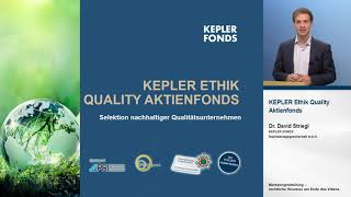 KEPLER Ethik Quality Aktienfonds FachVideo [upl. by Akahs]