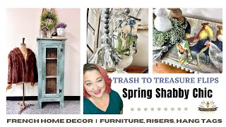 Spring 2023 Shabby Chic DIY Home Decor  Trash to Treasure Decoupage  Cottage French Country [upl. by Bendix]