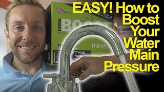 BOOST MAIN WATER PRESSURE  Salamander Pump  Plumbing Tips [upl. by Ruyle]