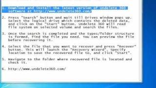 How to Recover Deleted Files with Undelete 360 [upl. by Guenna]