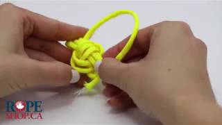 How to tie a small paracord monkey fist knot without a jig [upl. by Trubow]