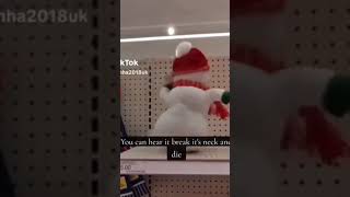 snowman falls off shelf and breaks its neck [upl. by Reivaz]