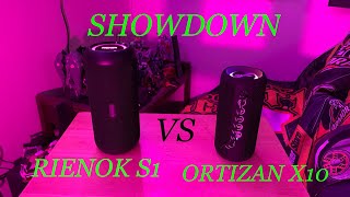 RIENOK vs ORTIZAN BLUETOOTH WATERPROOF SPEAKER  REVIEW SHOWDOWN [upl. by Swenson]