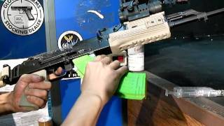 ProWin GBB Magazine for GHK AK 64rds fullauto [upl. by Kirtap]