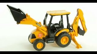 JCB MIDI CX Backhoe Loader Bruder 02427  ブルーダー MIDI CX バックホールランド  Muffin Songs Toy Review [upl. by Aisitel343]