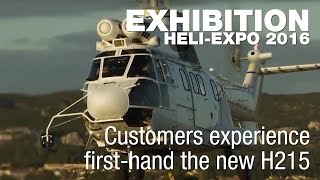 HeliExpo 2016  Customers experience firsthand the new H215 [upl. by Naasar881]