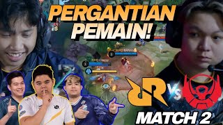 WAKTUNYA PERGANTIAN PEMAIN  BANANA amp CLAY IN  RRQ VS BTR MATCH 2  MPL S12 [upl. by Carla164]