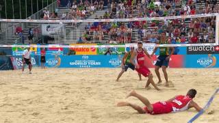 GstaadMajor Mens SemiFinal Top Rally [upl. by Anastasius]