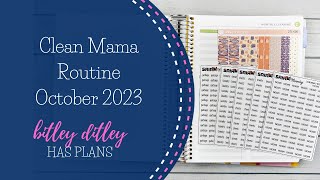 Clean Mama Routine  October 2023  Ft Orange Umbrella Co  Saia Planning [upl. by Malvia806]