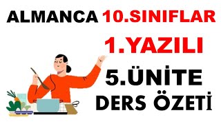 Almanca 10sınıflar 1 YAZILI 5ÜNİTE [upl. by Androw696]