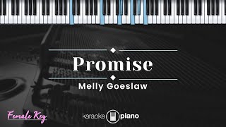 Promise  Melly Goeslaw KARAOKE PIANO  FEMALE KEY [upl. by Greysun]