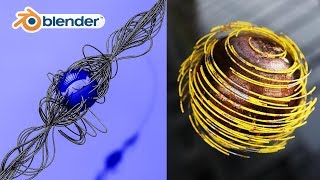 Blender  Easy LinesTubes with particles [upl. by Akihsar]