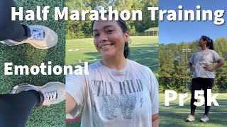 HALF MARATHON TRAINING  FASTEST 5K  EMOTIONAL WEEK [upl. by Forelli]