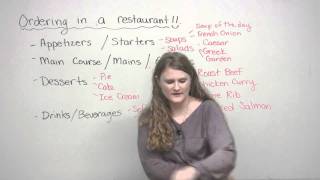 Speaking English  How to order in a restaurant [upl. by Tolland]