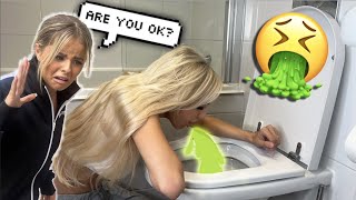 Throw Up PRANK On My SISTER TO See How She Reacts [upl. by Borreri581]