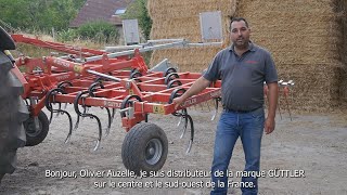 Guttler SuperMaxx  réglages expliqués par Olivier Auzelle déchaumeur vibroculteur polyculteur [upl. by Alleusnoc]