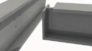 Steel Construction Beam to Beam Connection [upl. by Ahsinelg]