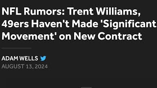 Trent Williams UPDATE Hold out Fines and Reaction 🚨 [upl. by Murrell]