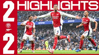 A HARDFOUGHT POINT IN MANCHESTER 👊  HIGHLIGHTS  Manchester City v Arsenal 22  Premier League [upl. by Bernardi]