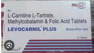 LEVOCARNIL PLUS Tablets LCarnitine LTartrateMethylcobalamin amp Folic Acid Tablets [upl. by Lehcim349]