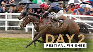 ALL FINISHES FROM DAY TWO OF THE 2022 CHELTENHAM FESTIVAL [upl. by Corvin]