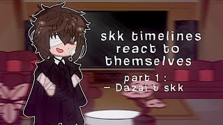 📀﹒𓇼 skk timelines react to themselves（꩜ 𓂃 PART 1  bsd • gacha [upl. by Armahs]