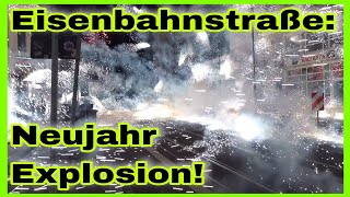 🧨Verrückte Pyroschlachten auf Leipziger Eisenbahnstraße‼️POLIZEI WIRD GETROFFEN🚓🚑Mehrere Verletzte🆘️ [upl. by Idell]