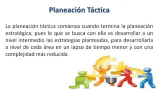 Planeación Táctica y Planeación Operativa [upl. by Novelia547]