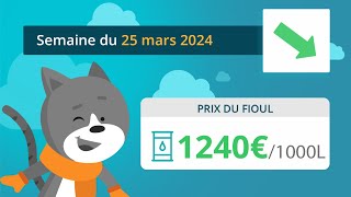 Prix ​​du fioul domestique  semaine du 25 mars 2024 [upl. by Thanasi]