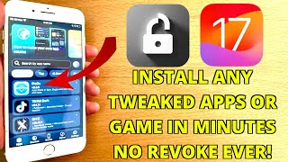 BEST Way To Install Tweaked Apps and Games iOS 17 NO ComputerJailbreak Install FlekStore iPAs [upl. by Ardnosal]