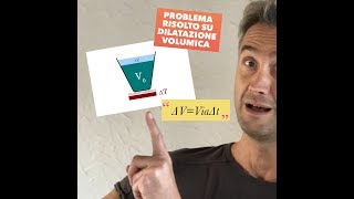 LEZIONE DI FISICA problema risolto DILATAZIONE TERMICA DILATAZIONE LINEARE DILATAZIONE VOLUMICA [upl. by Hedda316]