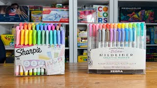 Mildliner VS SNote Highlighter Markers [upl. by Erb64]