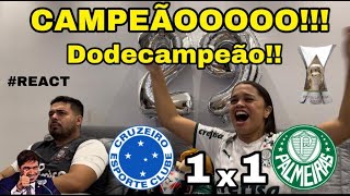 REACT REAÇÕES CRUZEIRO x PALMEIRAS  CAMPEÃO BR 2023 [upl. by Mahgem]