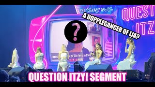 Question ITZY PART 2  LIA LOOK ALIKE WHAT  ITZY SHOWCASE MANILA [upl. by Bettine]