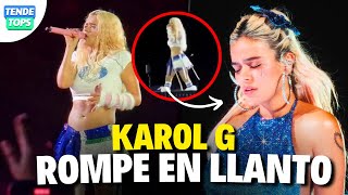 KAROL G LLORA EN SU CONCIERTO EN GUATEMALA  SE QUEDA SIN LUZ [upl. by Niveg]