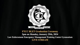 FTCC Basic Law Enforcement Training Spring Graduation Ceremony LIVE STREAM [upl. by Ramo886]