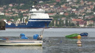 El Ártabro atraca en Vigo tras finalizar su misión de inspeccionar el Villa de Pitanxo [upl. by Allenaj]