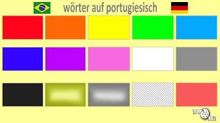 portugiesisch lernen  farben auf portugiesisch [upl. by Osrit]