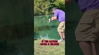 HOW TO Catfish Catch And Release 🐟💦 shorts fishing [upl. by Dreeda]