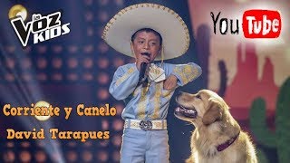 David Tarapues  Corriente y Canelo  La Voz Kids Colombia 2018 [upl. by Behn722]