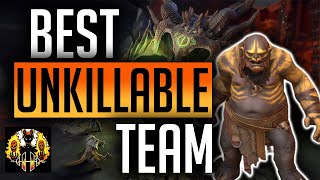 RAID Shadow Legends  Maneater Best Unkillable team Clan Boss  Easiest and best set up so far [upl. by Mansoor178]