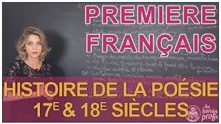 Histoire de la poésie  17e amp 18e siècles  Français Première  Les Bons Profs [upl. by Dutchman]