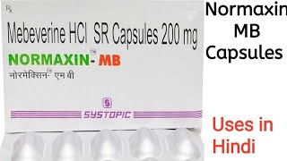 Normaxin MB Capsules in Hindi  Mebeverine 200mg Capsules [upl. by Aicnilav103]