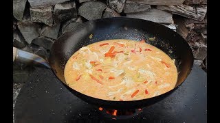 Hähnchen Ananas Curry aus dem Wok [upl. by Earvin]