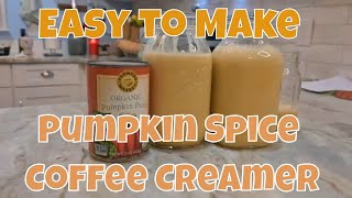 How To Make Pumpkin Spice Coffee Creamer  Fall Flavors [upl. by Doralin]