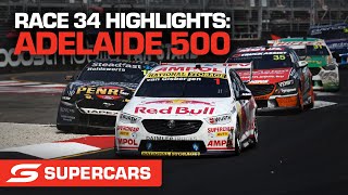 Race 34 Highlights  VALO Adelaide 500  Supercars 2022 [upl. by Odraude]