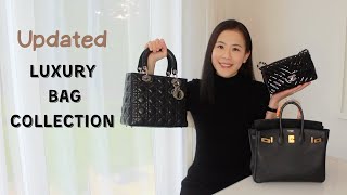 My Entire Luxury Handbag Collection  Classic Hermes Birkin Investment Chanel Flap Popular LV [upl. by Chic]