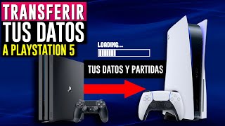 Como pasar tus DATOS de Playstation 4 a Playstation 5 🔥 Guardar partidas PS4 en PS5 [upl. by Gaudette190]