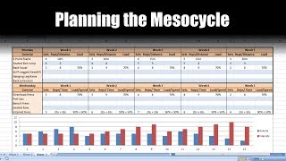 How to Plan a Periodized Mesocycle for Athletes on Excel  Programming [upl. by Llevaj]